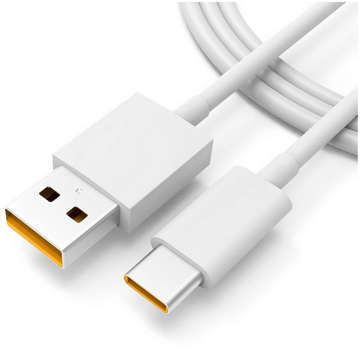 Kabel Oppo DL136 Supervooc Super Szybki USB do USB-C Type C 65W 1m przewód Biały