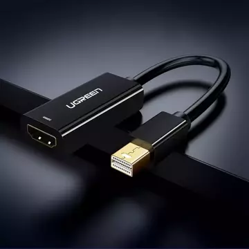 Kabel UGREEN adapter przejściówka FHD (1080p) HDMI (żeński) - Mini DisplayPort (męski - Thunderbolt 2.0) biały (MD112 10460)