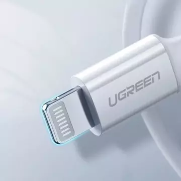 Kabel UGREEN przewód MFi USB Typ C - Lightning 3A 0.5 m biały (US171)