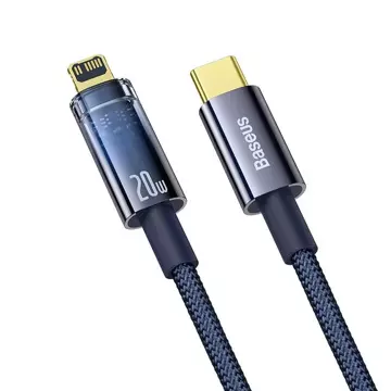 Kabel USB-C do Lightning Baseus Explorer, 20W, 2m (niebieski)