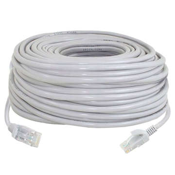 Kabel przewód sieciowy szybki Skrętka Gold LAN UTP 5E RJ-45 30m internetowy biały