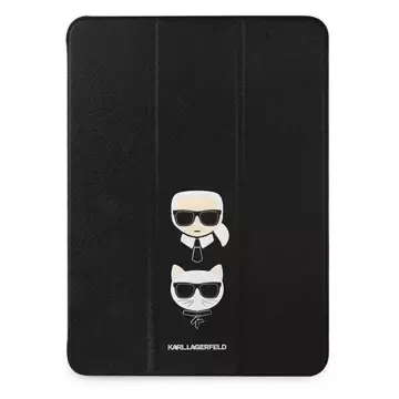 Karl Lagerfeld KLFC12OKCK iPad Pro 12.9 2020 / 2021 / 2022 / iPad Air 13 2024 Book Cover czarny/black Saffiano Karl &Choupette