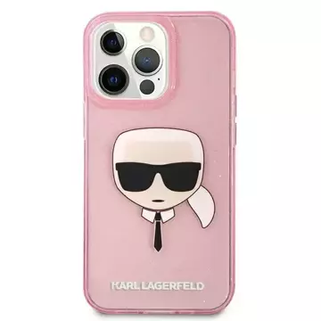 Karl Lagerfeld KLHCP13XKHTUGLP iPhone 13 Pro Max 6,7" hardcase Glitter Karl`s Head