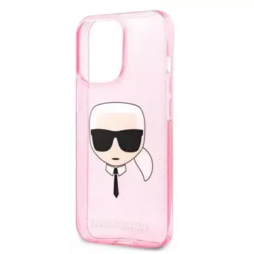 Karl Lagerfeld KLHCP13XKHTUGLP iPhone 13 Pro Max 6,7" hardcase Glitter Karl`s Head