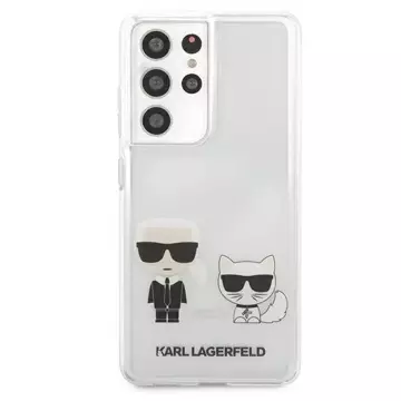 Karl Lagerfeld KLHCS21LCKTR S21 Ultra G998 hardcase Transparent Karl & Choupette