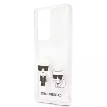 Karl Lagerfeld KLHCS21LCKTR S21 Ultra G998 hardcase Transparent Karl & Choupette
