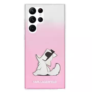 Karl Lagerfeld KLHCS22LCFNRCPI S22 Ultra S908 hardcase różowy/pink Choupette Eat