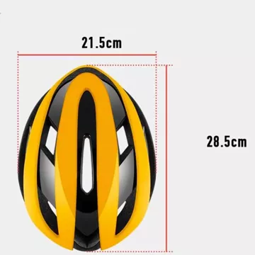 Kask rowerowy Rockbros 10110004006 rozmiar M - żółto-czarny