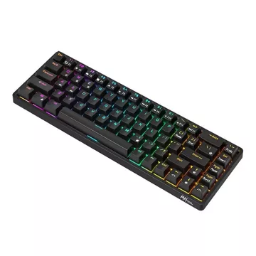 Klawiatura mechaniczna Royal Kludge RK837 RGB, Red switch (czarna)