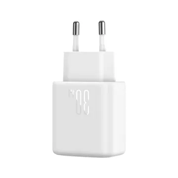 Ładowarka Joyroom Sieciowa USB-C PD 30W QC SFC - Biała + Kabel USB-C 1m