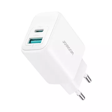 Ładowarka Joyroom Sieciowa USB-C / USB-A 20W PD / QC 3.0 - Biała