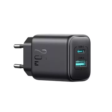 Ładowarka Joyroom Sieciowa USB-C / USB-A 25W SFC / PPS / PD - Czarna