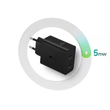 Ładowarka Samsung Power Adapter Duo Sieciowa 2x USB-C 50W - Czarna