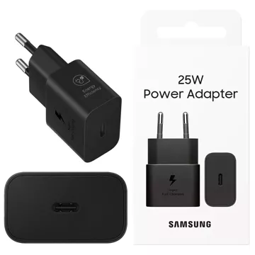 Ładowarka Sieciowa oryginalna Samsung EP-T2510NBE Szybkie Ładowanie PowerDelivery PD 25W Czarna