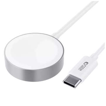 Ładowarka indukcyjna magnetyczna Kabel typ C 120cm UltraBoost Magnetic Cable do Apple Watch White