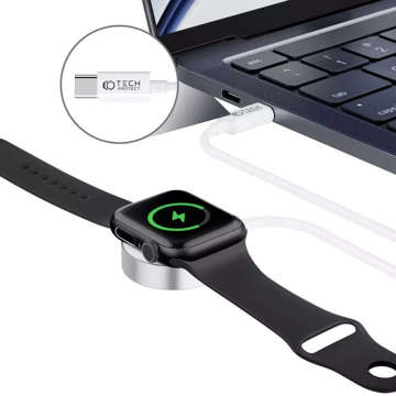 Ładowarka indukcyjna magnetyczna Kabel typ C 120cm UltraBoost Magnetic Cable do Apple Watch White