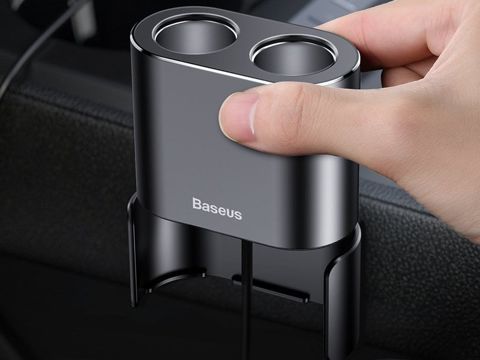 Ładowarka samochodowa Baseus 2x USB rozdzielacz 80W Car Cigarette black