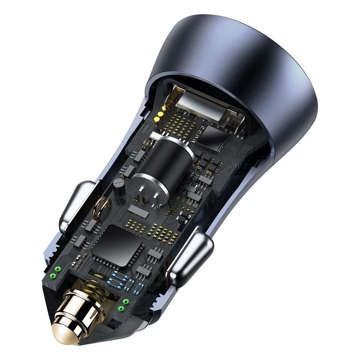 Ładowarka samochodowa Baseus Golden Contactor Pro USB + TYPE-C QC4.0+ PD 40W + kabel USB-C 1m 