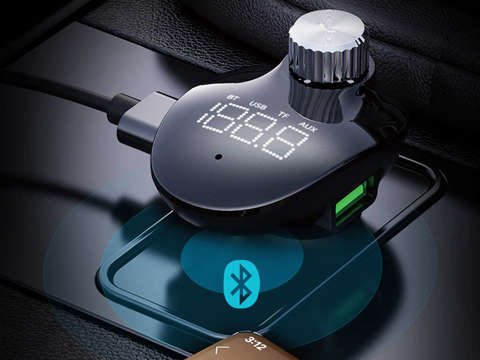 Ładowarka samochodowa Rock Space B302 Transmiter FM MP3 Bluetooth 