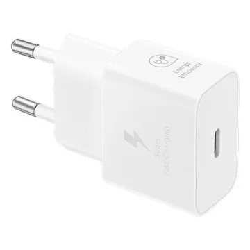 Ładowarka sieciowa GaN Samsung EP-T2510NWEGEU 25W SFC USB-C - biała