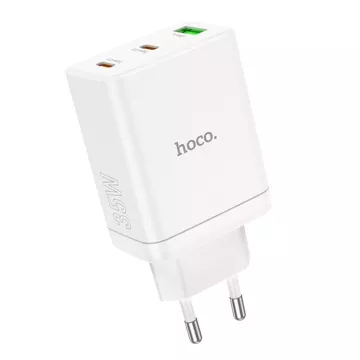 Ładowarka sieciowa HOCO 2 x Typ C + USB A PD QC3.0 3A 35W Biała