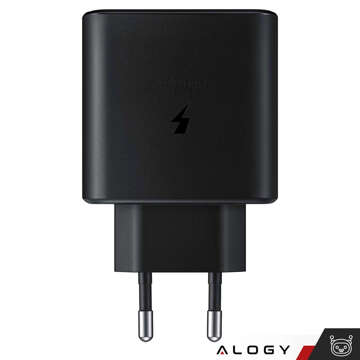 Ładowarka sieciowa USB-C typ C PD Premium szybka 25W 3A + Kabel Type-C 1M Alogy czarna