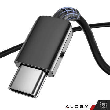 Ładowarka sieciowa USB-C typ C PD Premium szybka 25W 3A + Kabel Type-C 1M Alogy czarna