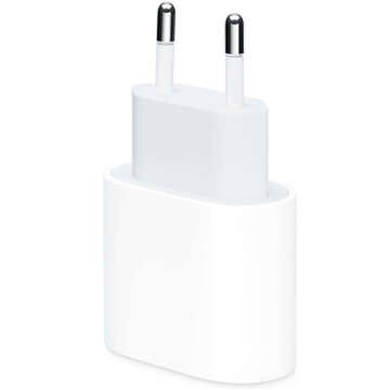 Ładowarka sieciowa szybka 30W USB-C USB typ C GaN PD do iPhone kostka Alogy Biała + Kabel USB-C 1m