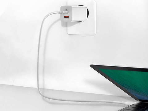 Ładowarka sieciowa szybka  Baseus GaN2 Lite USB + USB-C 65W EU Biała