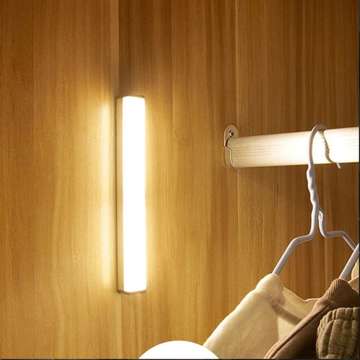 Lampa Alogy listwa LED podszafkowa oświetlenie meblowe na magnes z akumulatorem 30cm Biała