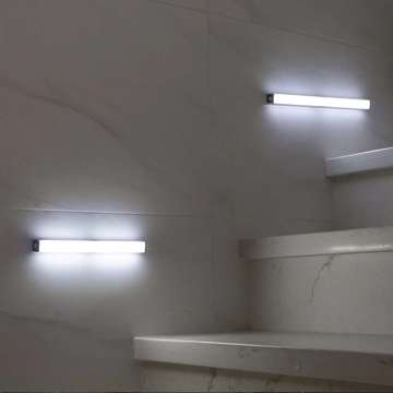 Lampa Alogy listwa LED podszafkowa oświetlenie meblowe na magnes z akumulatorem 30cm Biała