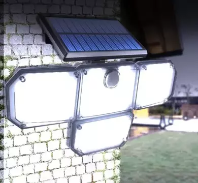 Lampa solarna 171 super mocnych LED z panelem zewnętrznym Izoxis