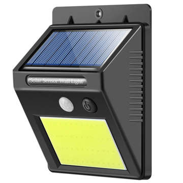 Lampa solarna LED Zewnętrzna z czujnikiem ruchu i zmierzchu 48 LED COB