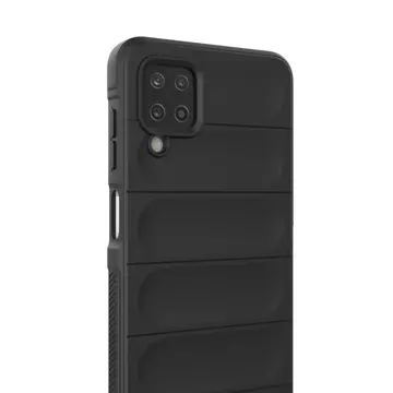 Magic Shield Case etui do Samsung Galaxy A12 elastyczny pancerny pokrowiec czarny