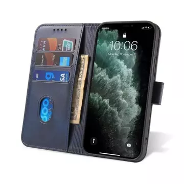 Magnet Case elegancki futerał etui pokrowiec z klapką i funkcją podstawki Samsung Galaxy A33 5G niebieski