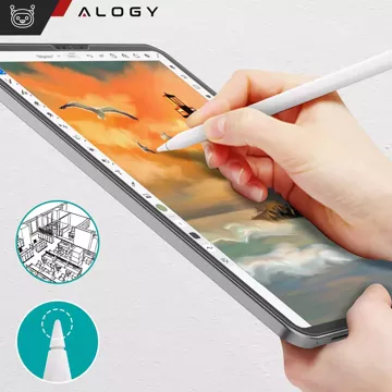 Matowe Szkło hartowane do Apple iPad Air 13" 2024/2025 Alogy Matte Paper-Like Screen Protector z ramką montażową