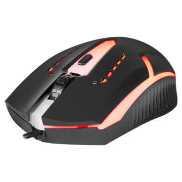 Mysz myszka przewodowa gamingowa komputerowa DEFENDER LED podświetlana 7 kolorów czarna