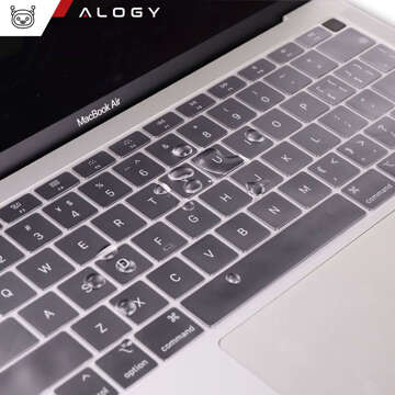 Nakładka ochronna Alogy osłonka silikonowa na klawiaturę USA do Apple Macbook Air 13 M1 2019-2020 Przezroczysta