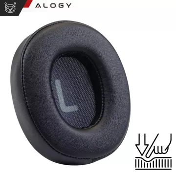 Nauszniki 2x wymienne pady gąbki do słuchawek do JBL Tune 700BT 710BT 720BT 750BTNC Alogy Earpads Czarne + urządzenie do demontażu