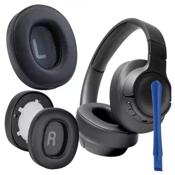 Nauszniki 2x wymienne pady gąbki do słuchawek do JBL Tune 700BT 710BT 720BT 750BTNC Alogy Earpads Czarne + urządzenie do demontażu