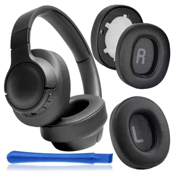 Nauszniki 2x wymienne pady gąbki do słuchawek do JBL Tune 700BT 710BT 720BT 750BTNC Alogy Earpads Czarne + urządzenie do demontażu