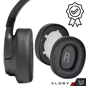 Nauszniki 2x wymienne pady gąbki do słuchawek do JBL Tune 700BT 710BT 720BT 750BTNC Alogy Earpads Czarne + urządzenie do demontażu