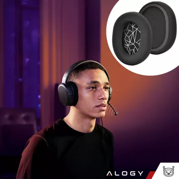 Nauszniki 2x wymienne pady gąbki do słuchawek do STEELSERIES ARCTIS 1 3 5 7 9 PRO Wireless Czarne + urządzenie do demontażu