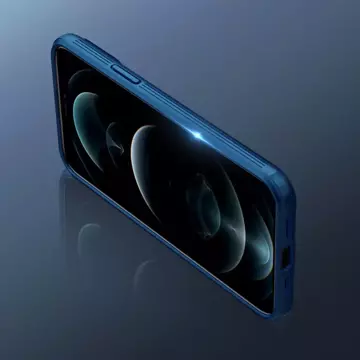 Nillkin CamShield Pro Magnetic Case pancerne etui pokrowiec osłona na aparat kamerę iPhone 13 Pro Max niebieski (kompatybilne z MagSafe)
