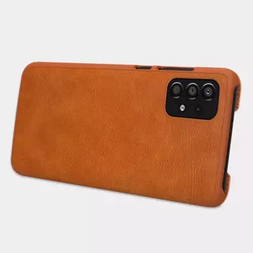 Nillkin Qin Case etui do Samsung Galaxy A33 5G osłona na aparat kabura pokrowiec obudowa z klapką czarny