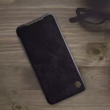 Nillkin Qin Case etui do Samsung Galaxy A33 5G osłona na aparat kabura pokrowiec obudowa z klapką czarny