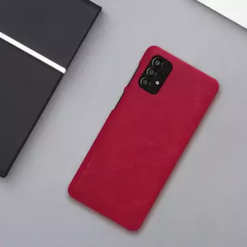 Nillkin Qin Case etui do Samsung Galaxy A33 5G osłona na aparat kabura pokrowiec obudowa z klapką czarny