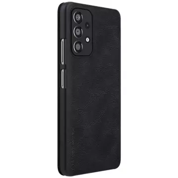 Nillkin Qin Case etui do Samsung Galaxy A33 5G osłona na aparat kabura pokrowiec obudowa z klapką czarny