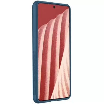 Nillkin Super Frosted Shield Pro wytrzymałe etui pokrowiec Samsung Galaxy A73 niebieski