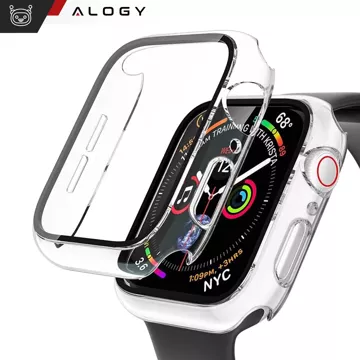 Obudowa ochronna z szkłem Alogy Protector Case 2w1 nakładka etui do Apple Watch 10 46mm Przezroczysta